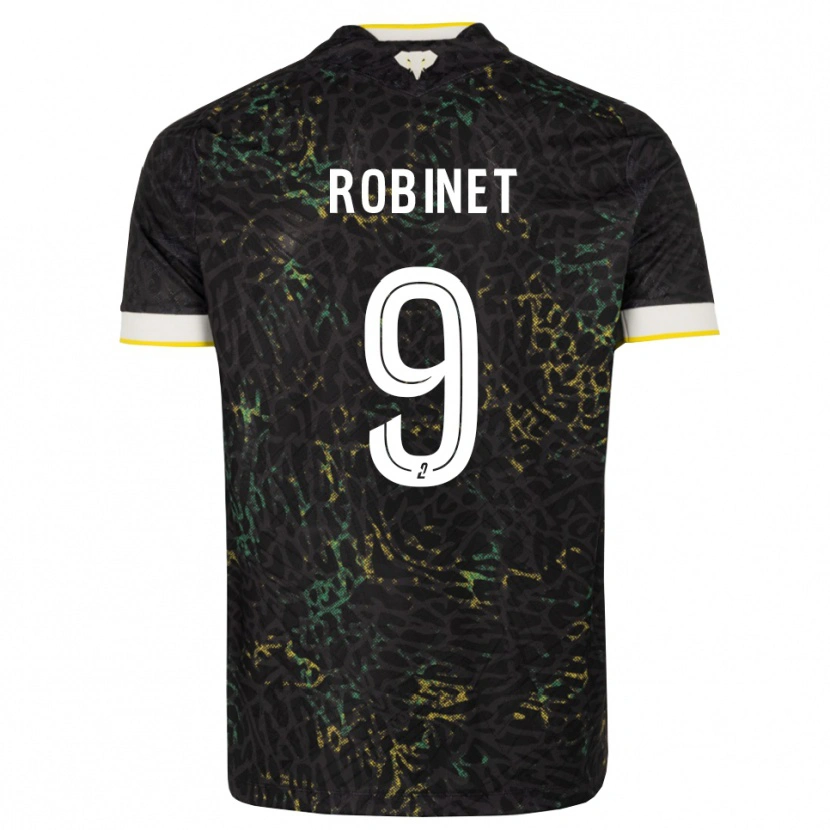 Danxen Mulher Camisola Thomas Robinet #9 Preto Branco Amarelo Alternativa 2026/27 Camisa Brasil