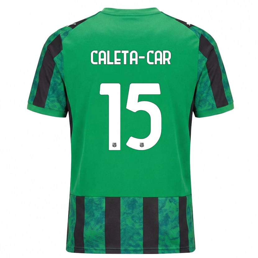 Danxen Criança Camisola Duje Caleta-Car #15 Verde Preto Branco Principal 2026/27 Camisa Brasil