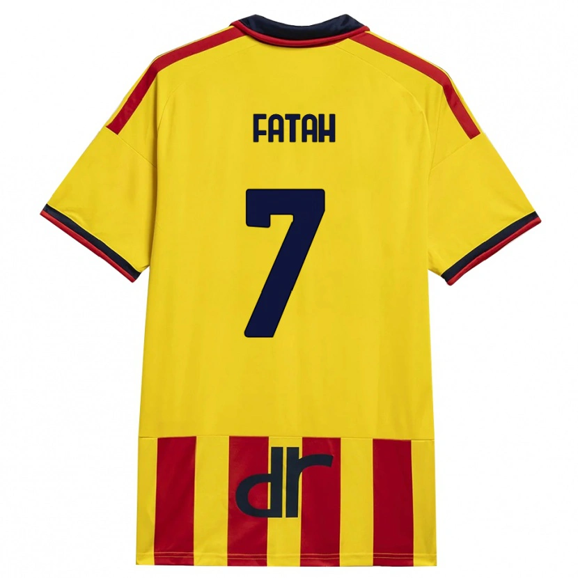 Danxen Criança Camisola Amar Fatah #7 Amarelo Vermelho Principal 2026/27 Camisa Brasil
