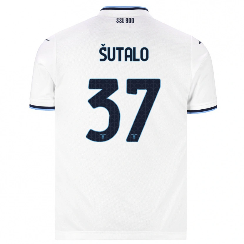 Danxen Criança Camisola Josip Sutalo #37 Branco Azul Marinho Alternativa 2026/27 Camisa Brasil