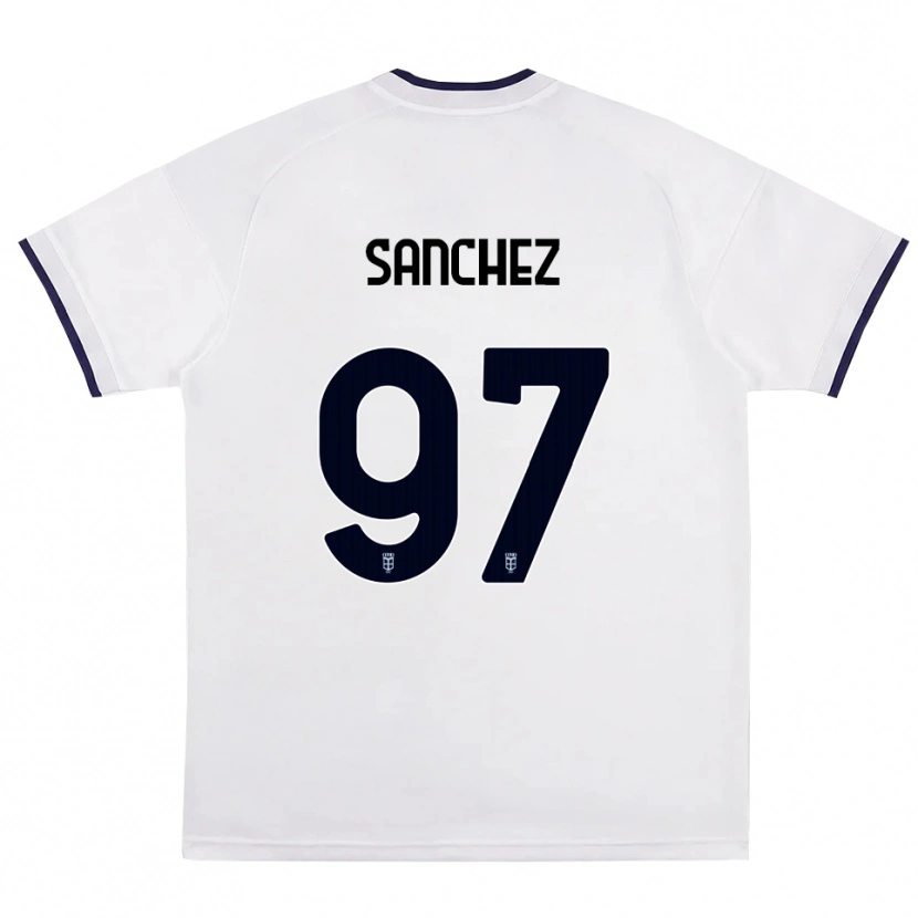 Danxen Criança Camisola Robert Sánchez #97 Branco Vermelho Azul Real Alternativa 2026/27 Camisa Brasil