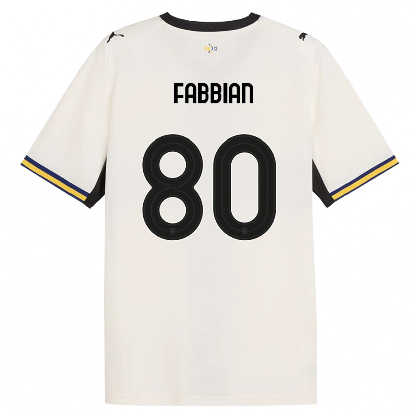 Danxen Criança Camisola Giovanni Fabbian #80 Off-White Preto Amarelo Principal 2026/27 Camisa Brasil