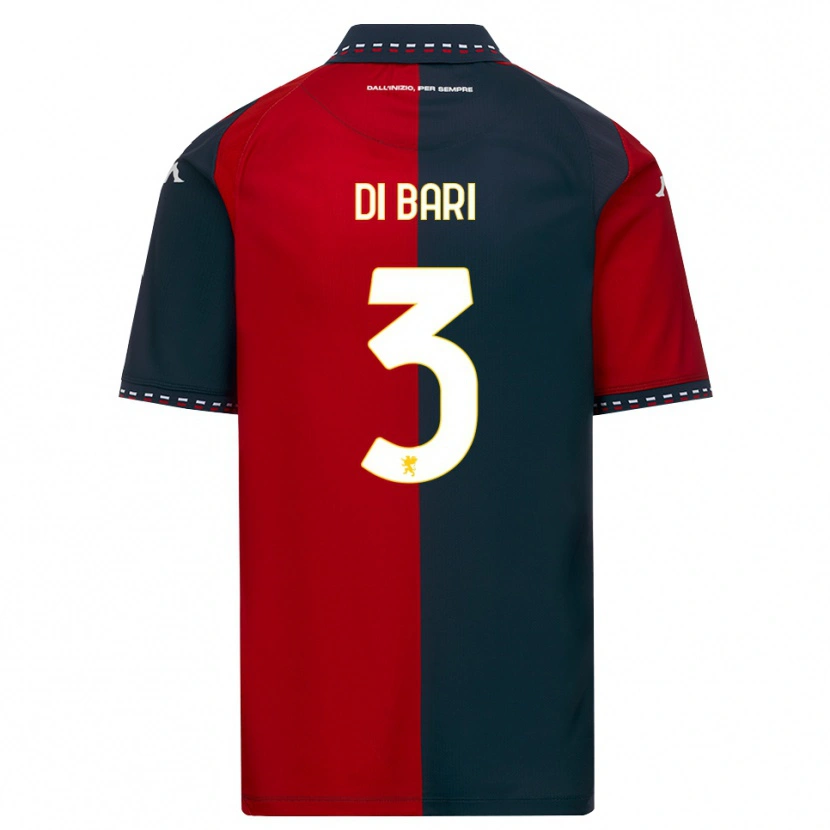 Danxen Criança Camisola Martina Di Bari #3 Vermelho Preto Branco Principal 2026/27 Camisa Brasil