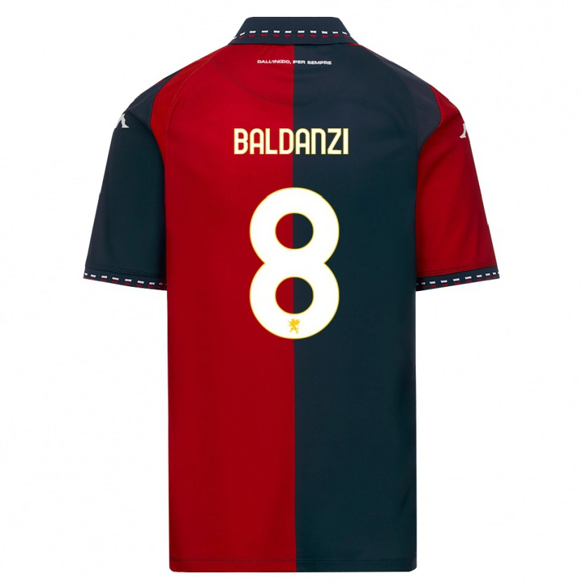 Danxen Criança Camisola Tommaso Baldanzi #8 Vermelho Preto Branco Principal 2026/27 Camisa Brasil
