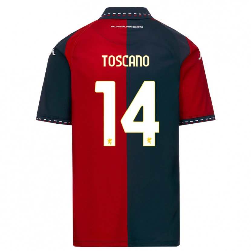 Danxen Criança Camisola Filippo Toscano #14 Vermelho Preto Branco Principal 2026/27 Camisa Brasil