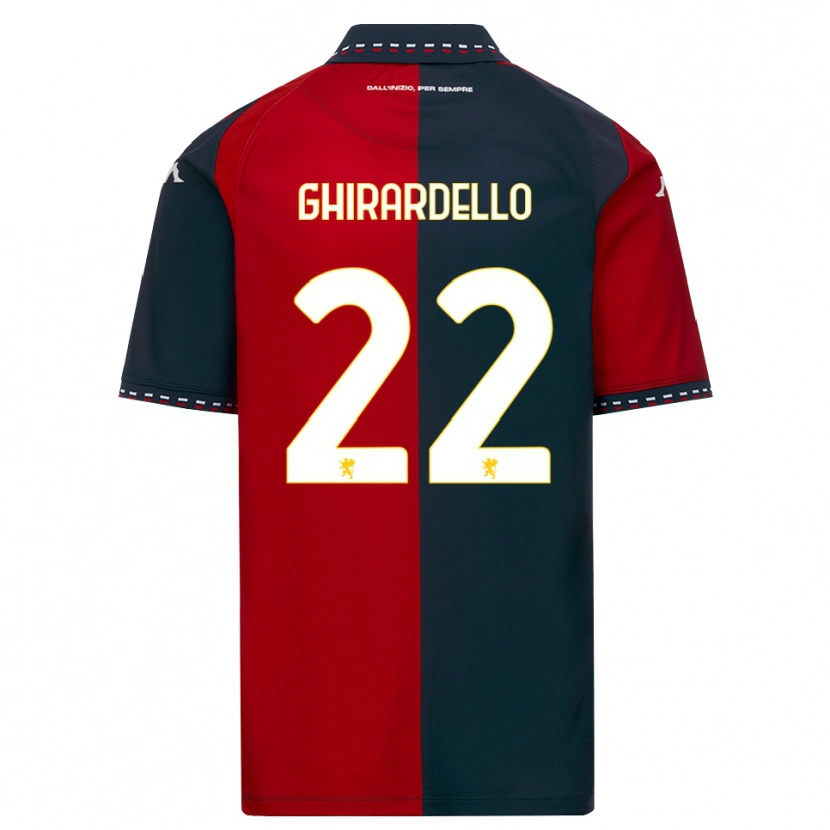 Danxen Criança Camisola Tommaso Ghirardello #22 Vermelho Preto Branco Principal 2026/27 Camisa Brasil