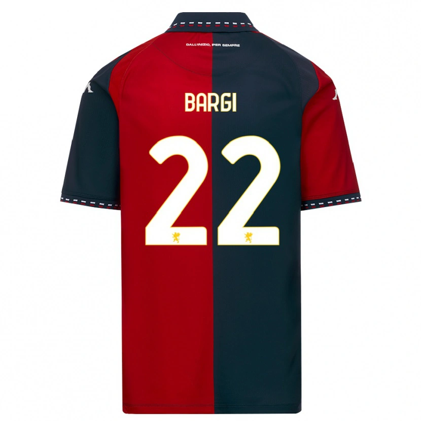 Danxen Criança Camisola Caterina Bargi #22 Vermelho Preto Branco Principal 2026/27 Camisa Brasil