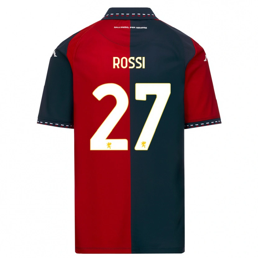 Danxen Criança Camisola Lucrezia Rossi #27 Vermelho Preto Branco Principal 2026/27 Camisa Brasil