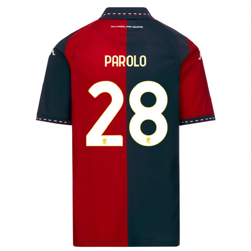 Danxen Criança Camisola Lucrezia Parolo #28 Vermelho Preto Branco Principal 2026/27 Camisa Brasil