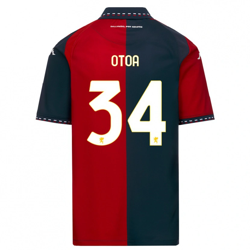 Danxen Criança Camisola Sebastian Otoa #34 Vermelho Preto Branco Principal 2026/27 Camisa Brasil