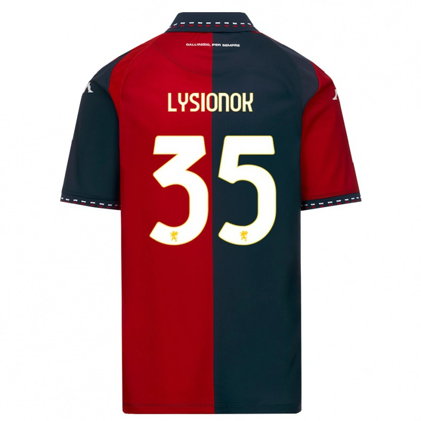 Danxen Criança Camisola Ernestas Lysionok #35 Vermelho Preto Branco Principal 2026/27 Camisa Brasil