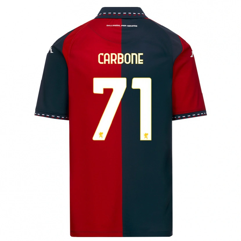 Danxen Criança Camisola Filippo Carbone #71 Vermelho Preto Branco Principal 2026/27 Camisa Brasil