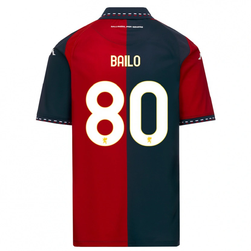 Danxen Criança Camisola Giorgio Bailo #80 Vermelho Preto Branco Principal 2026/27 Camisa Brasil