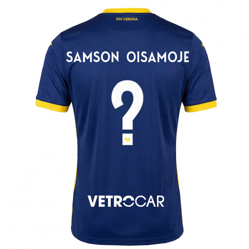 Danxen Criança Camisola Junior Samson Oisamoje #0 Azul Real Amarelo Branco Principal 2026/27 Camisa Brasil