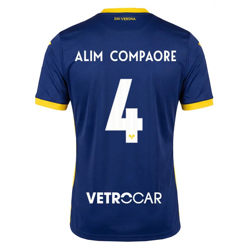 Danxen Criança Camisola Abdul Alim Compaore #4 Azul Real Amarelo Branco Principal 2026/27 Camisa Brasil
