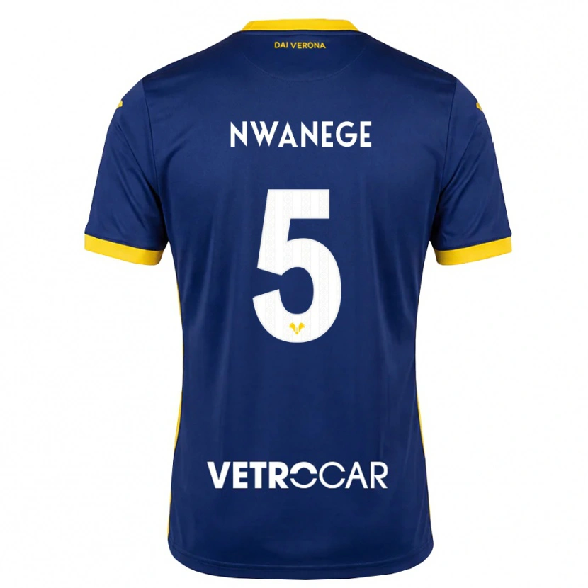 Danxen Criança Camisola Karlson Nwanege #5 Azul Real Amarelo Branco Principal 2026/27 Camisa Brasil