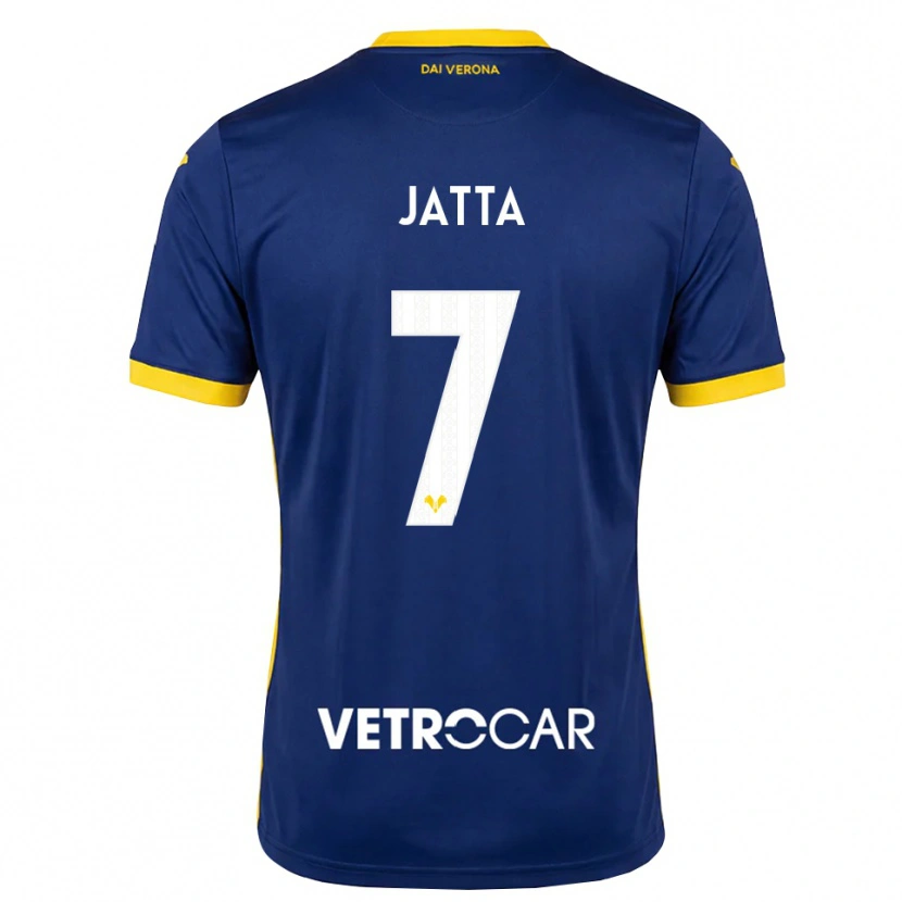 Danxen Criança Camisola Ebrima Jatta #7 Azul Real Amarelo Branco Principal 2026/27 Camisa Brasil