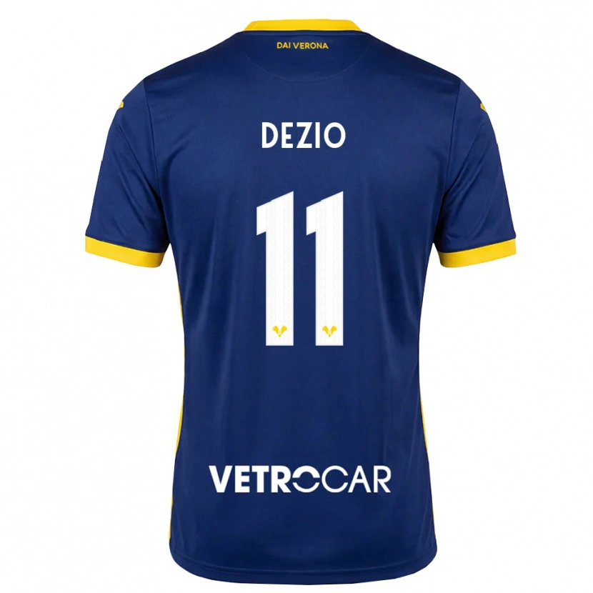 Danxen Criança Camisola Alessandro Dezio #11 Azul Real Amarelo Branco Principal 2026/27 Camisa Brasil