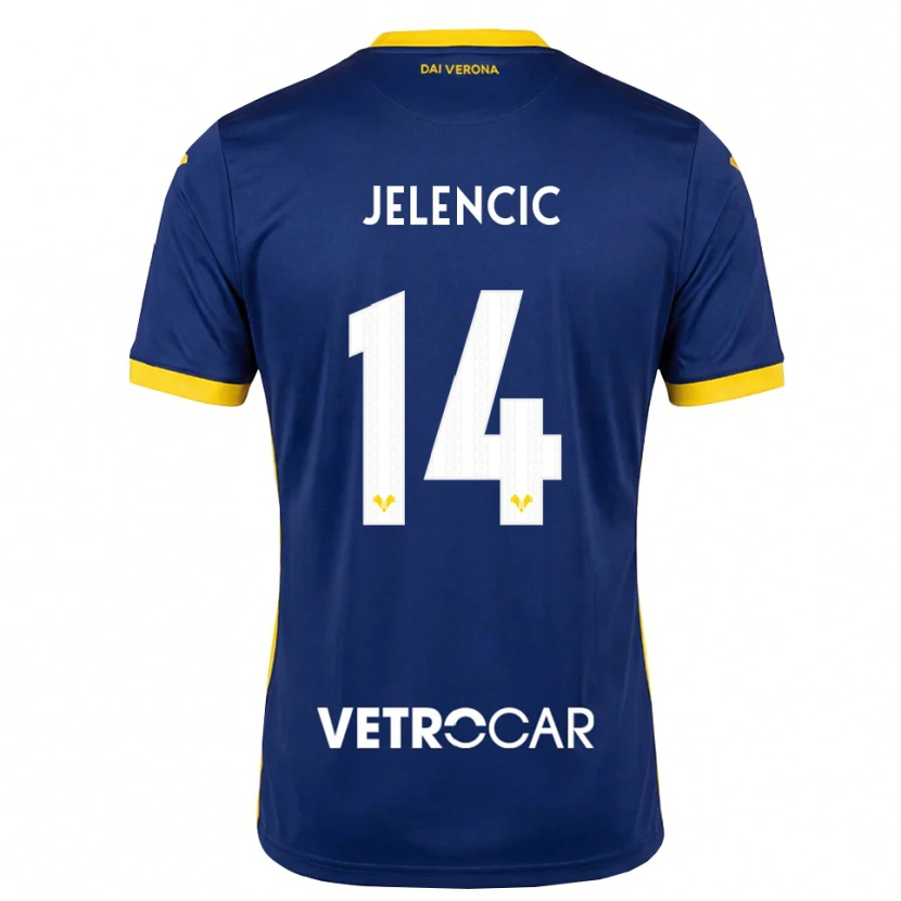 Danxen Criança Camisola Ana Jelencic #14 Azul Real Amarelo Branco Principal 2026/27 Camisa Brasil