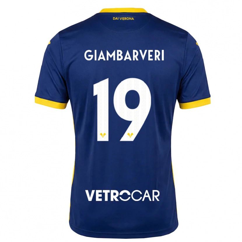 Danxen Criança Camisola Mattia Giambarveri #19 Azul Real Amarelo Branco Principal 2026/27 Camisa Brasil