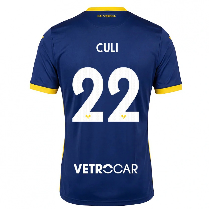 Danxen Criança Camisola Daniel Culi #22 Azul Real Amarelo Branco Principal 2026/27 Camisa Brasil