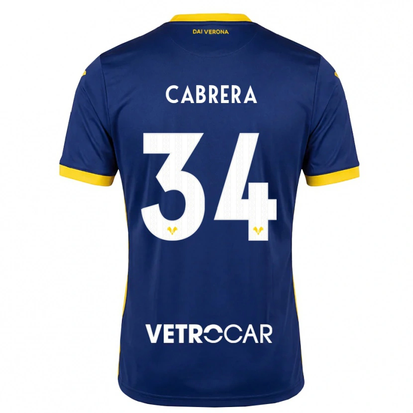 Danxen Criança Camisola Ilena Cabrera #34 Azul Real Amarelo Branco Principal 2026/27 Camisa Brasil