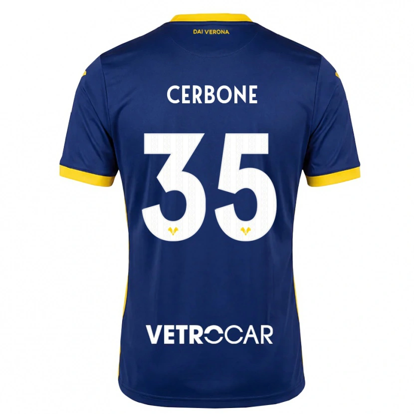 Danxen Criança Camisola Salvatore Cerbone #35 Azul Real Amarelo Branco Principal 2026/27 Camisa Brasil
