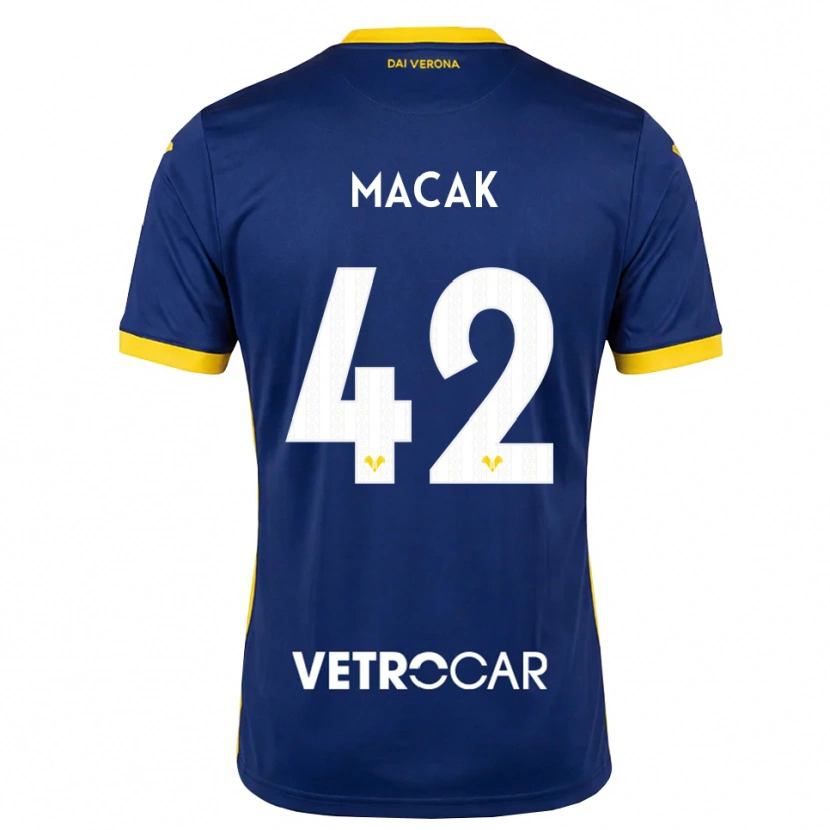 Danxen Criança Camisola Tian Macak #42 Azul Real Amarelo Branco Principal 2026/27 Camisa Brasil