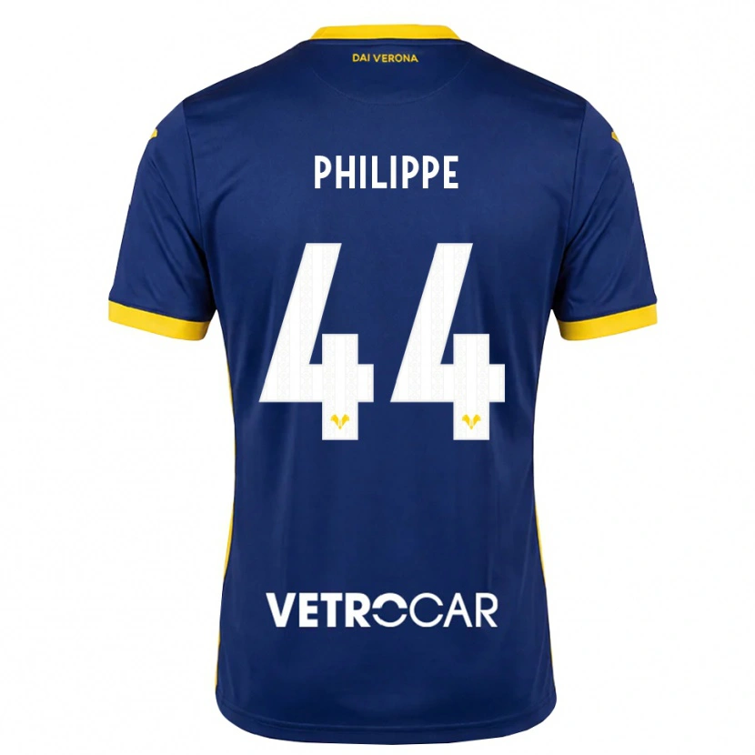 Danxen Criança Camisola Mathis Philippe #44 Azul Real Amarelo Branco Principal 2026/27 Camisa Brasil