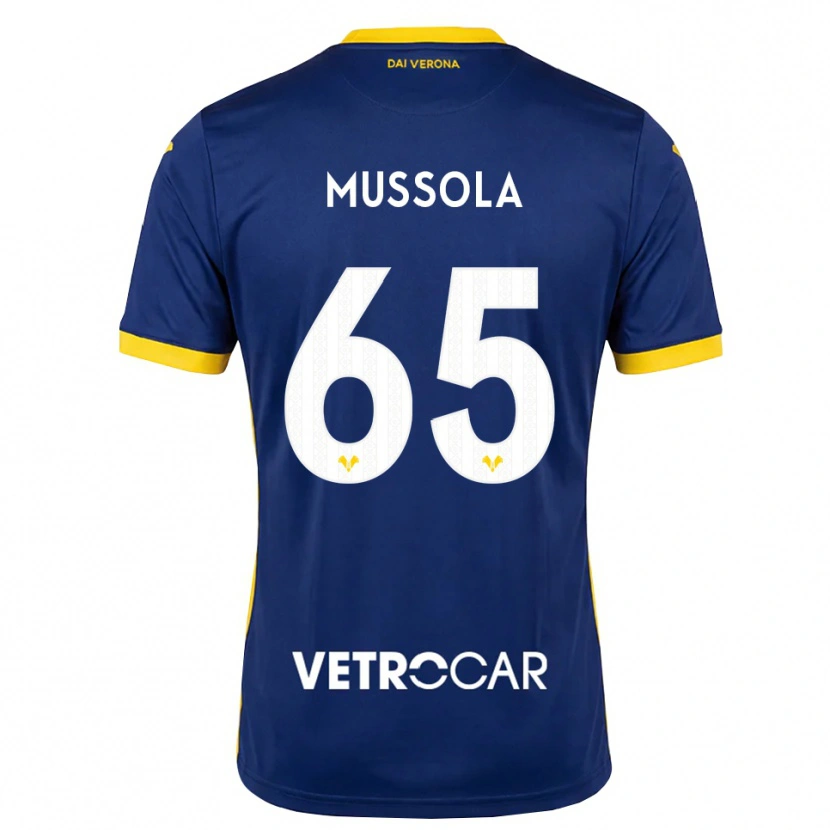 Danxen Criança Camisola Matteo Mussola #65 Azul Real Amarelo Branco Principal 2026/27 Camisa Brasil