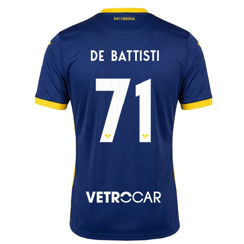 Danxen Criança Camisola Davide De Battisti #71 Azul Real Amarelo Branco Principal 2026/27 Camisa Brasil