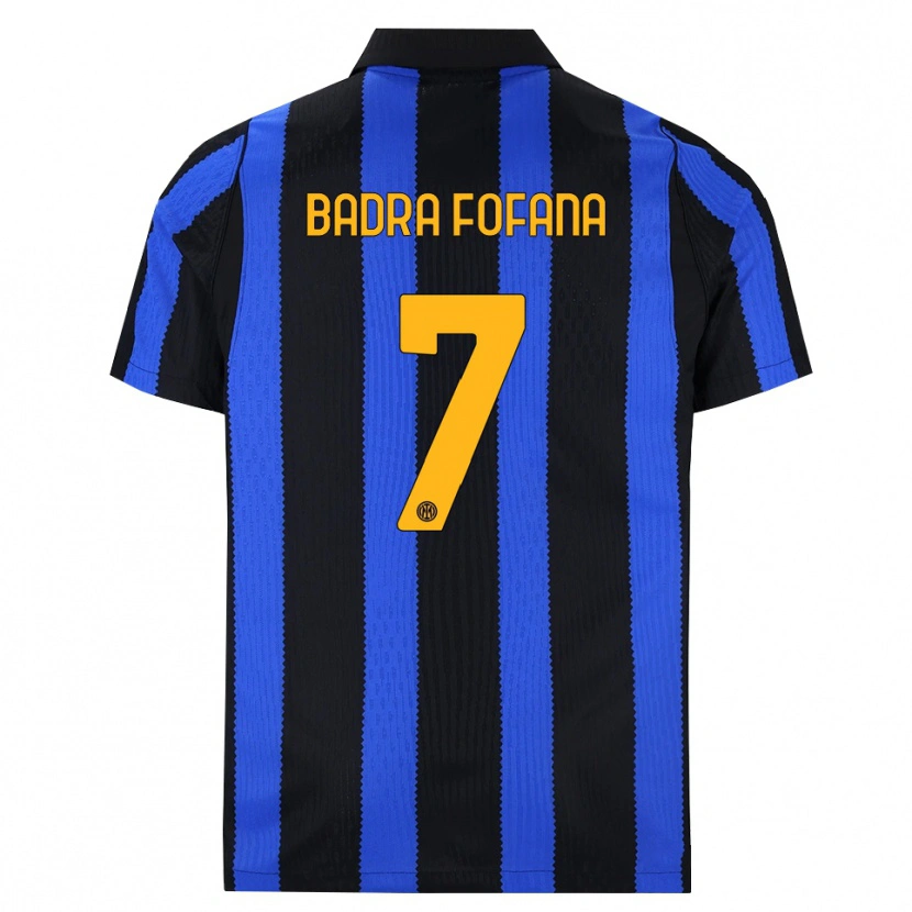 Danxen Criança Camisola Aliou Badra Fofana #7 Preto Azul Amarelo Principal 2026/27 Camisa Brasil