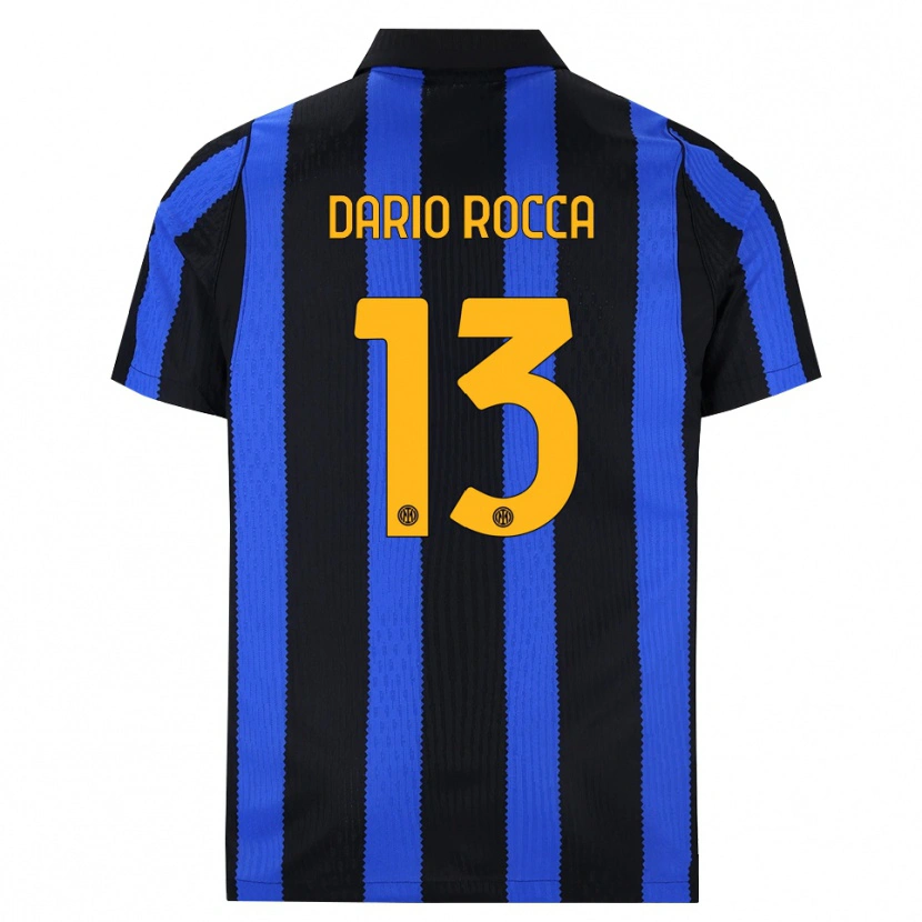 Danxen Criança Camisola Edoardo Dario Rocca #13 Preto Azul Amarelo Principal 2026/27 Camisa Brasil