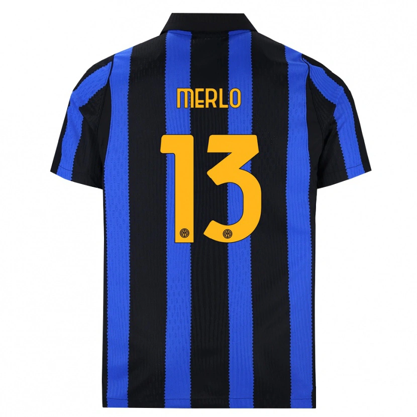 Danxen Criança Camisola Beatrice Merlo #13 Preto Azul Amarelo Principal 2026/27 Camisa Brasil