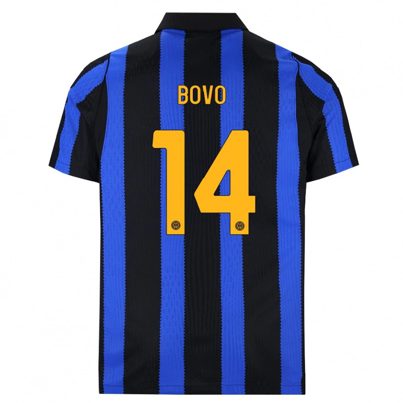 Danxen Criança Camisola Leonardo Bovo #14 Preto Azul Amarelo Principal 2026/27 Camisa Brasil
