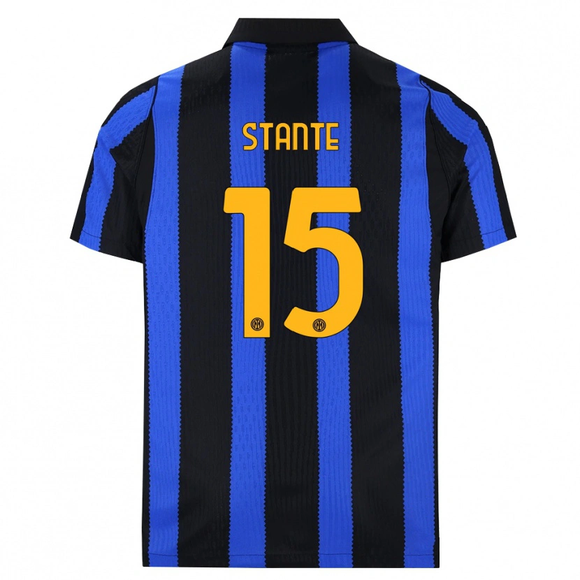 Danxen Criança Camisola Francesco Stante #15 Preto Azul Amarelo Principal 2026/27 Camisa Brasil