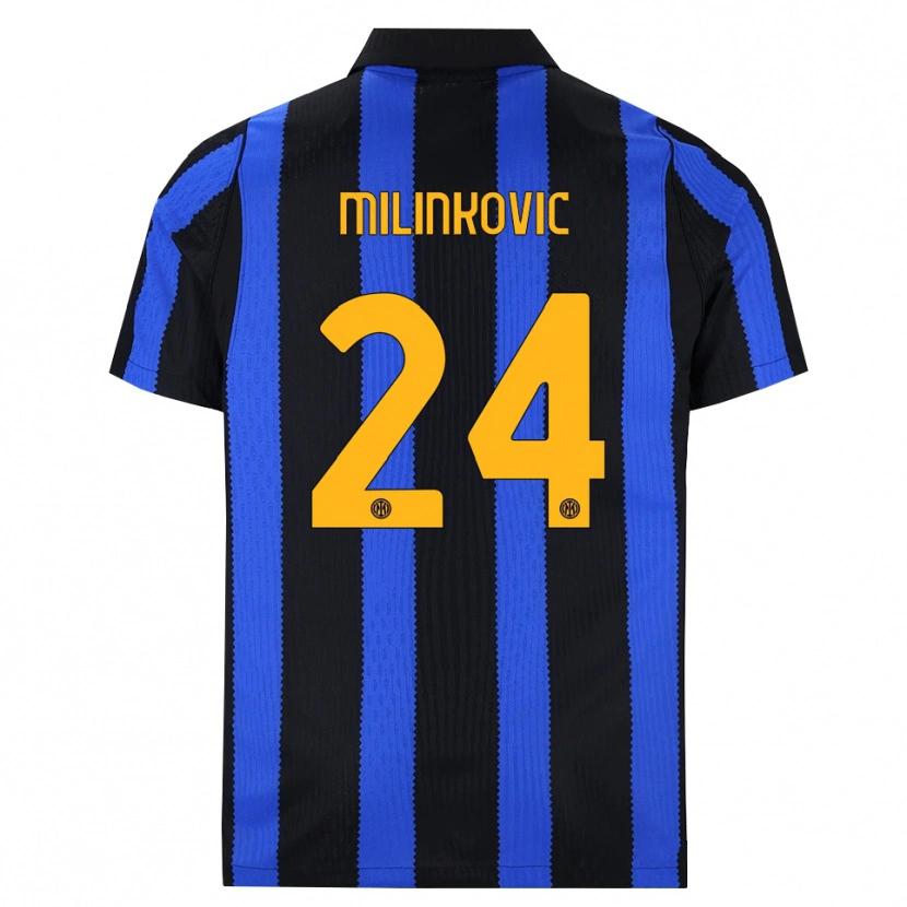 Danxen Criança Camisola Marija Milinković #24 Preto Azul Amarelo Principal 2026/27 Camisa Brasil