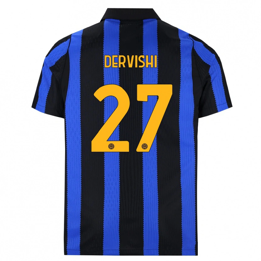 Danxen Criança Camisola Kristian Dervishi #27 Preto Azul Amarelo Principal 2026/27 Camisa Brasil