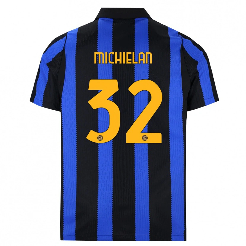 Danxen Criança Camisola Mattia Michielan #32 Preto Azul Amarelo Principal 2026/27 Camisa Brasil