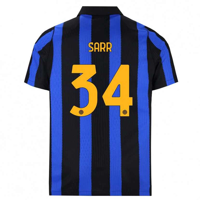 Danxen Criança Camisola Amadou Sarr #34 Preto Azul Amarelo Principal 2026/27 Camisa Brasil