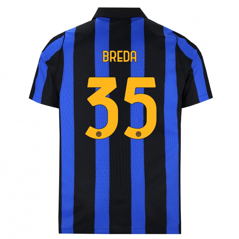 Danxen Criança Camisola Cristian Breda #35 Preto Azul Amarelo Principal 2026/27 Camisa Brasil