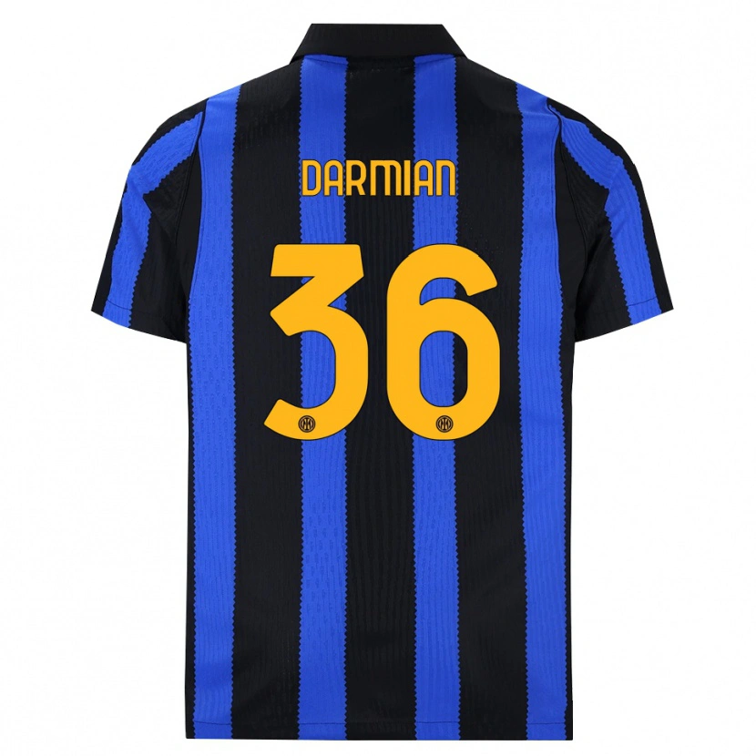 Danxen Criança Camisola Matteo Darmian #36 Preto Azul Amarelo Principal 2026/27 Camisa Brasil