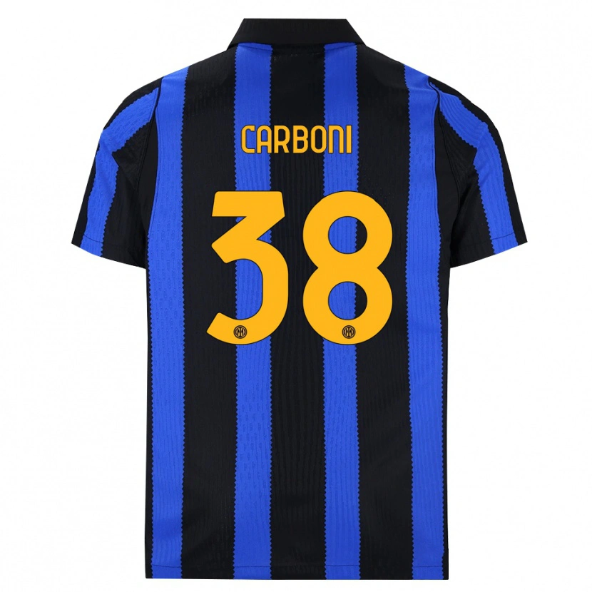 Danxen Criança Camisola Valentin Carboni #38 Preto Azul Amarelo Principal 2026/27 Camisa Brasil