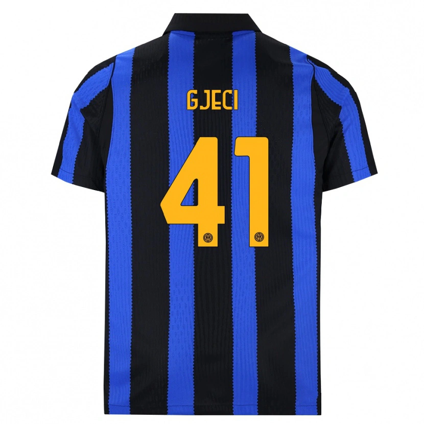 Danxen Criança Camisola Delis Gjeci #41 Preto Azul Amarelo Principal 2026/27 Camisa Brasil