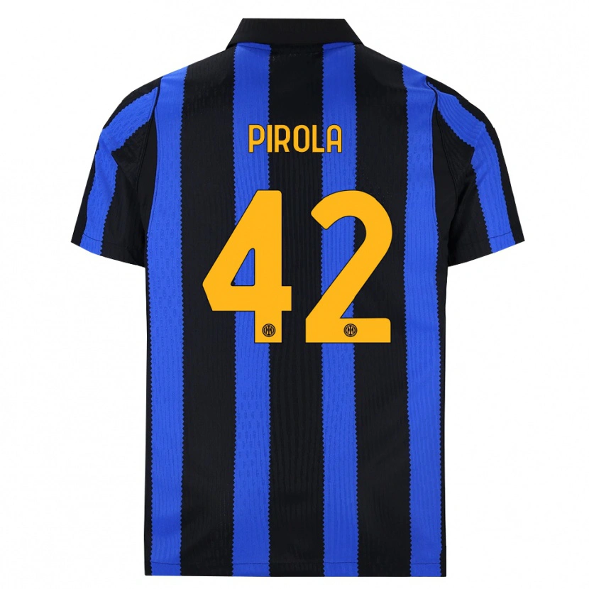 Danxen Criança Camisola Samuele Pirola #42 Preto Azul Amarelo Principal 2026/27 Camisa Brasil