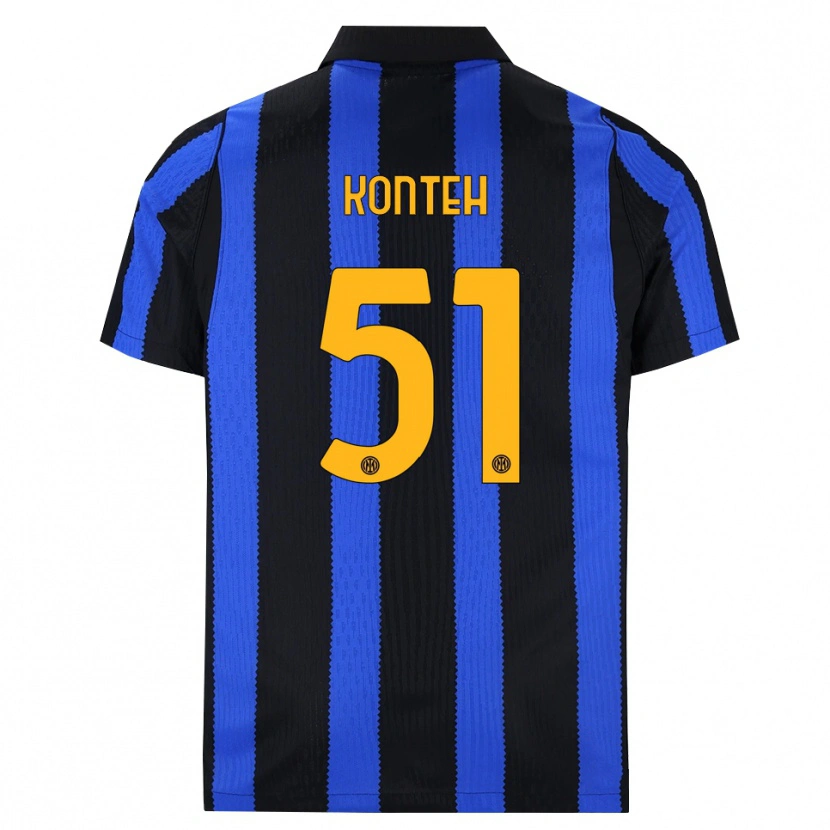 Danxen Criança Camisola Amadou Konteh #51 Preto Azul Amarelo Principal 2026/27 Camisa Brasil