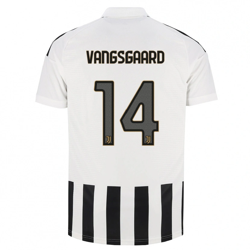 Danxen Criança Camisola Amalie Jørgensen Vangsgaard #14 Preto Branco Marrom Principal 2026/27 Camisa Brasil