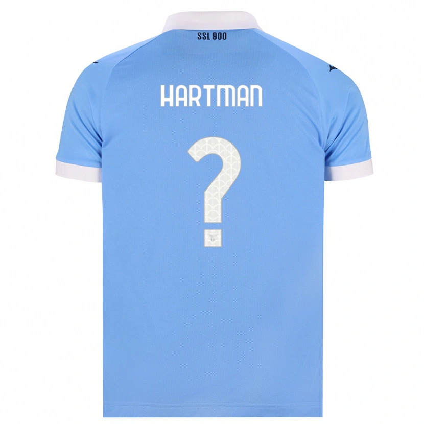 Danxen Criança Camisola Thomas Hartman #0 Azul Celeste Preto Branco Principal 2026/27 Camisa Brasil