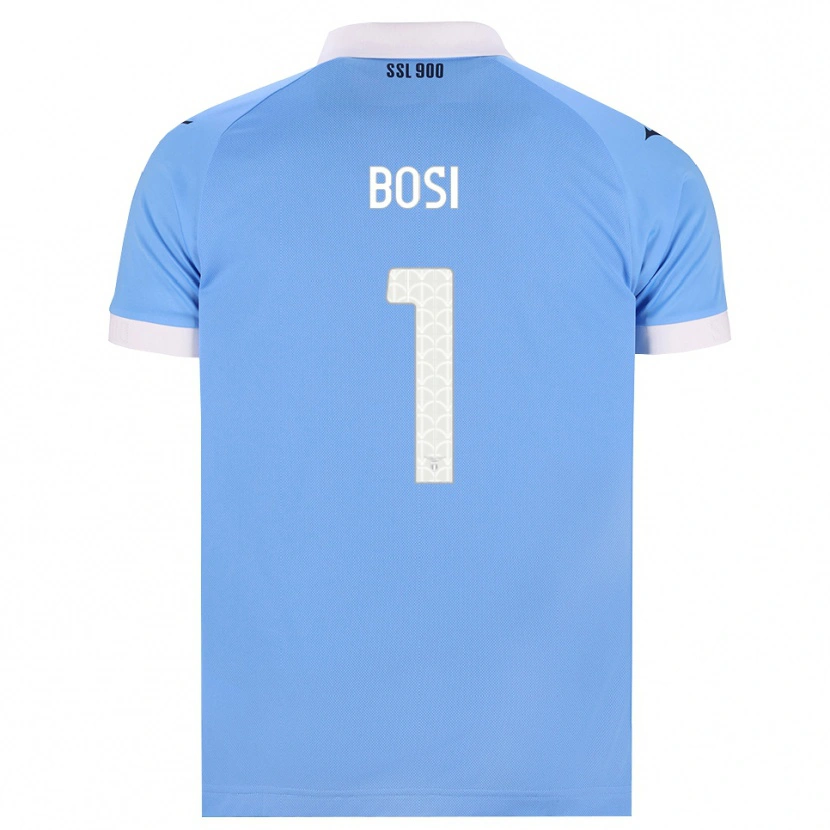 Danxen Criança Camisola Gioele Bosi #1 Azul Celeste Preto Branco Principal 2026/27 Camisa Brasil