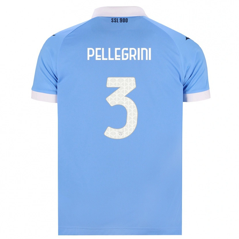Danxen Criança Camisola Luca Pellegrini #3 Azul Celeste Preto Branco Principal 2026/27 Camisa Brasil